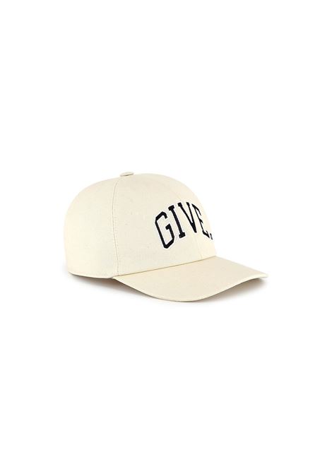 Cappello Da Baseball Beige Chiaro Con Logo Ricamato Fronte e Retro GIVENCHY KIDS | H30668184